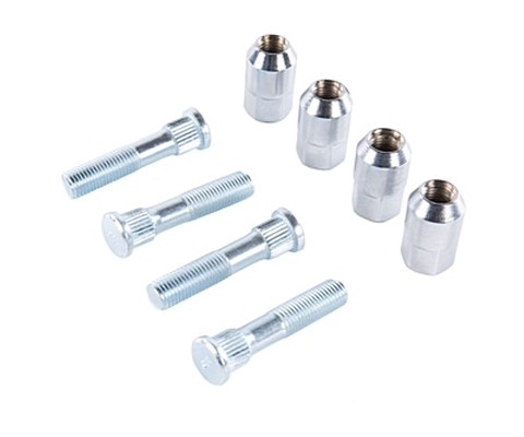 All Balls Racing 85‑1110 New Chrome Wheel Stud & Nut Kit (Front)