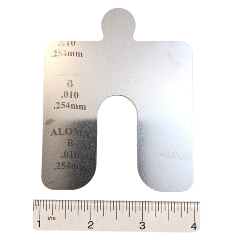 Aloma Shim, Pre-Cut, Size B, 0.010", 0.254mm, Pack of 20 pcs.