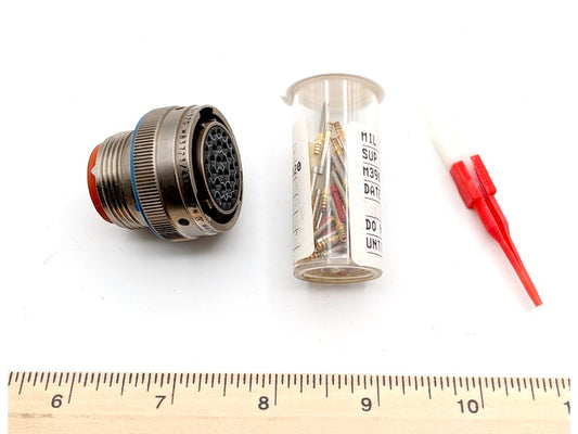 Amphenol Aerospace MS3475L18-32S New Genuine Original 32-Pin Straight Plug Circular Connector Electroless Nickel