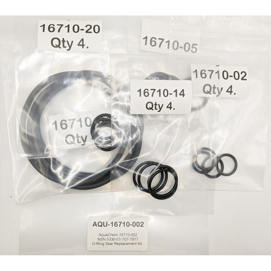 Aqua-Chem 16710-002 O-Ring Replacement Kit, New, 20 pcs.