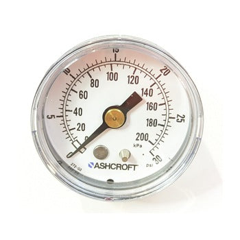 Ashcroft 1005 Pressure Gauge 15-W-1005-H-01B-30#, 0-30psi