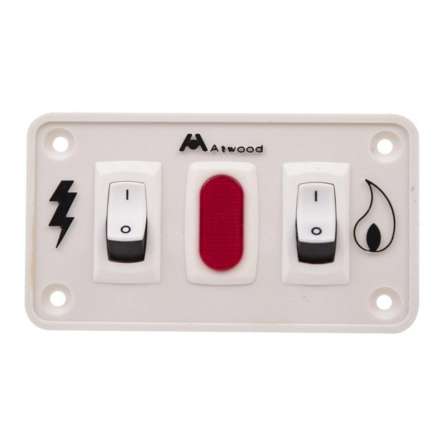 Atwood 91230 Switch Kit Dual Panel 12VDC White for Electronic Water Heaters
