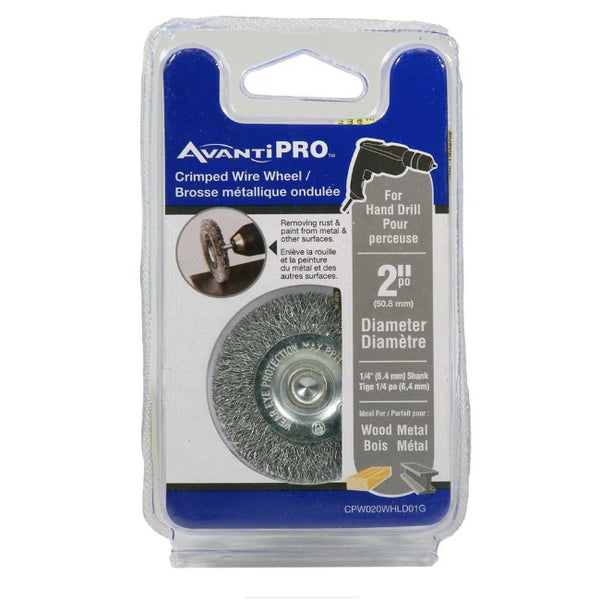 Avanti Crimped Wire Wheel, 3-Pack, 2" Diameter (CPW020WHLD01G)