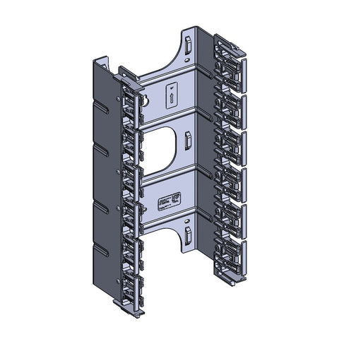 Belden AX101472 12 Connector Gigabix Mount (Empty), Black