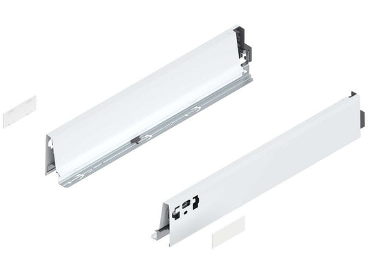 Blum 378M4002SA New Genuine Original TANDEMBOX Internal Drawer Side Set R+L White Aluminium 400mm