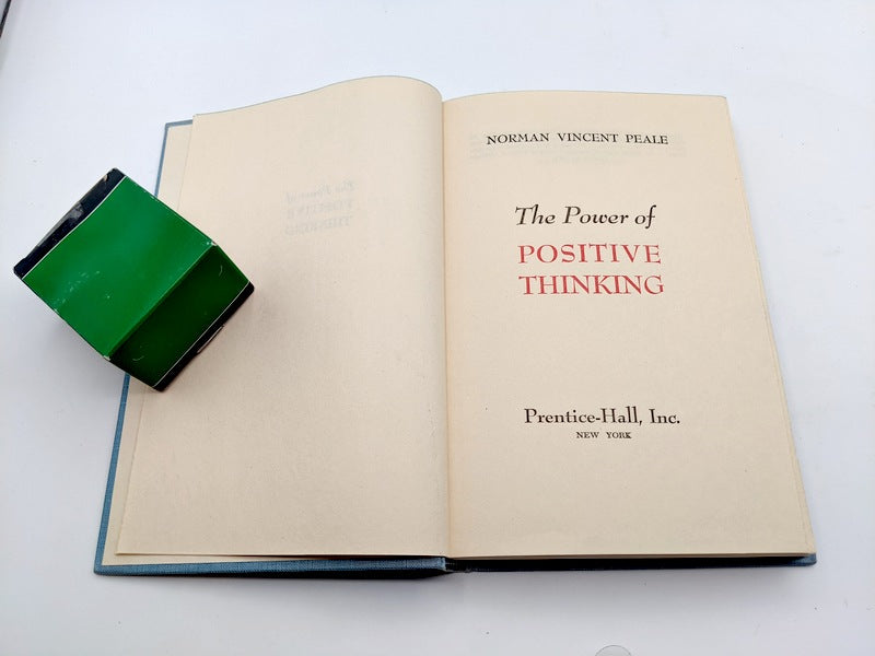 1952 The Power of Positive Thinking Norman Vincent Peale First Edition First Printing Hardcover