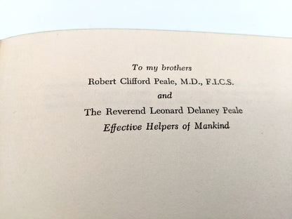 1952 The Power of Positive Thinking Norman Vincent Peale First Edition First Printing Hardcover