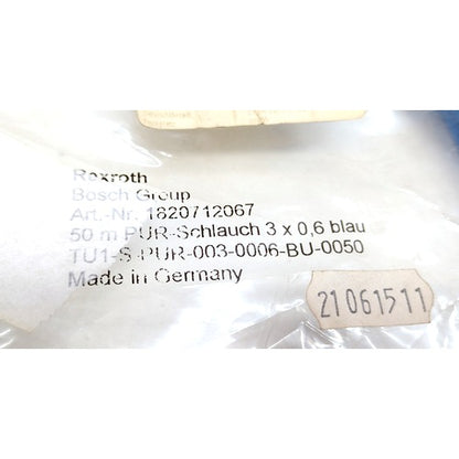 Bosch Rexroth Aventics 1820712067 New Genuine Original Compressed Air Tubing 50m x 3mm