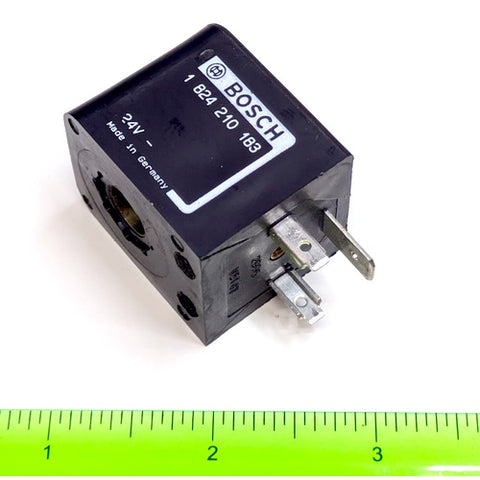 Bosch Rexroth Aventics 1 824 210 183 Solenoid Coil 24V 3-pin (1824210183)