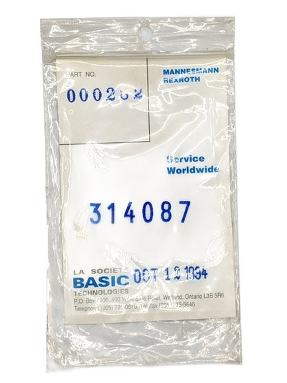 Bosch Mannesman Rexroth 314087 New Genuine Original Valve Seal Kit (6 x O-Rings)