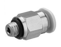 Bosch Rexroth Aventics Genuine Original OEM R412005122 Mini Straight Fitting, Pack of 10 (412005122, QR1-S-MAN-M006-DA04)