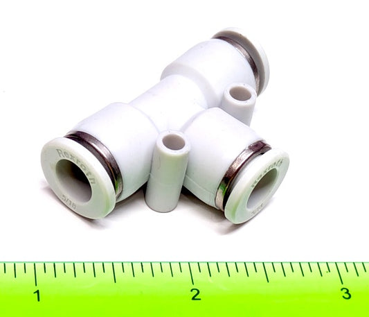 Bosch Rexroth Aventics Genuine Original OEM R432000169 Pneumatic Push-in Tee Fitting 5/16, Pack of 2 (432000169, QR1-S-RTK-D516)