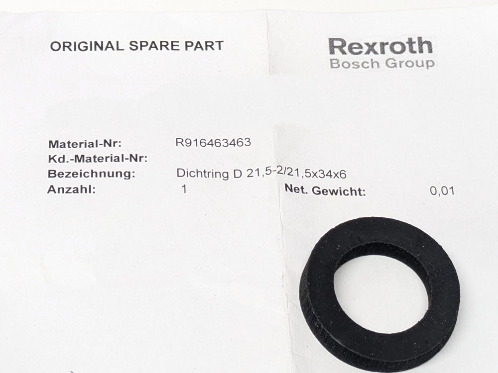 Bosch Rexroth Aventics R916463463 Genuine Original OEM Seal (916463463)