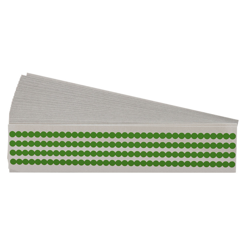 Brady QD-25-DG-PK 49314 New Genuine Original Dark Green Quik Dots Vinyl Markers, Pack of 25 sheets