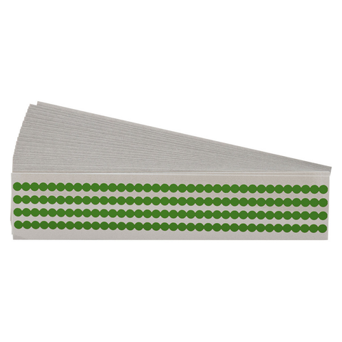 Brady QD-25-DG-PK 49314 New Genuine Original Dark Green Quik Dots Vinyl Markers, Pack of 25 sheets