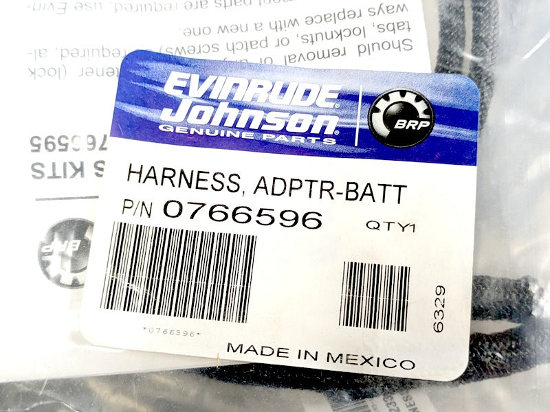 BRP/OMC/Evinrude/Johnson 0766596 Genuine Original OEM Battery Harness Adapter
