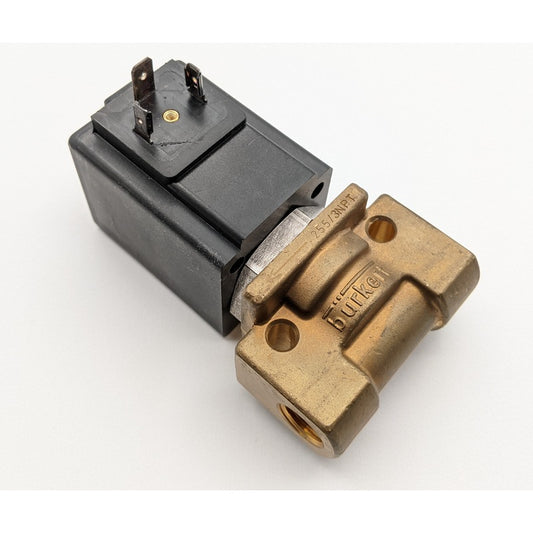 Burkert 0255 A 1/8″ EF Brass NPT 1/4 120 VAC Direct‑Acting Solenoid Valve