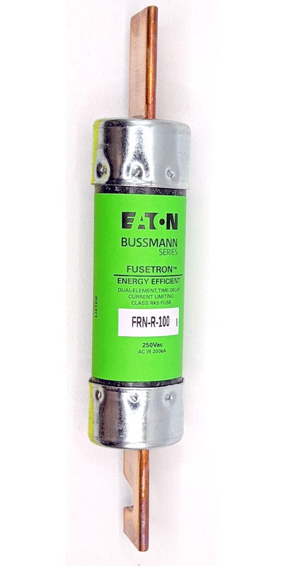 Bussmann FRN-R-100 100A Fusetron Dual Element Time-Delay Current Limiting Fuse