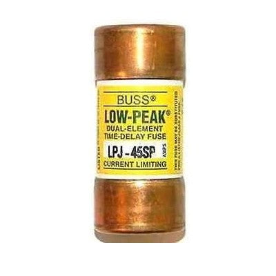 Bussmann LPJ-45SP Fuse, 45A, Class J Low-Peak Time-Delay, Dual-Element Non-Indicating (LPJ45SP)