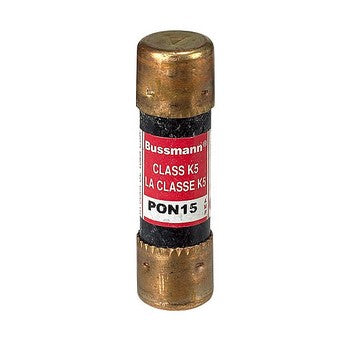 Eaton Bussmann PON15 Fuse, 15A, CSA type P, CSA type P fuse, 250V, Non Indicating, Ferrule