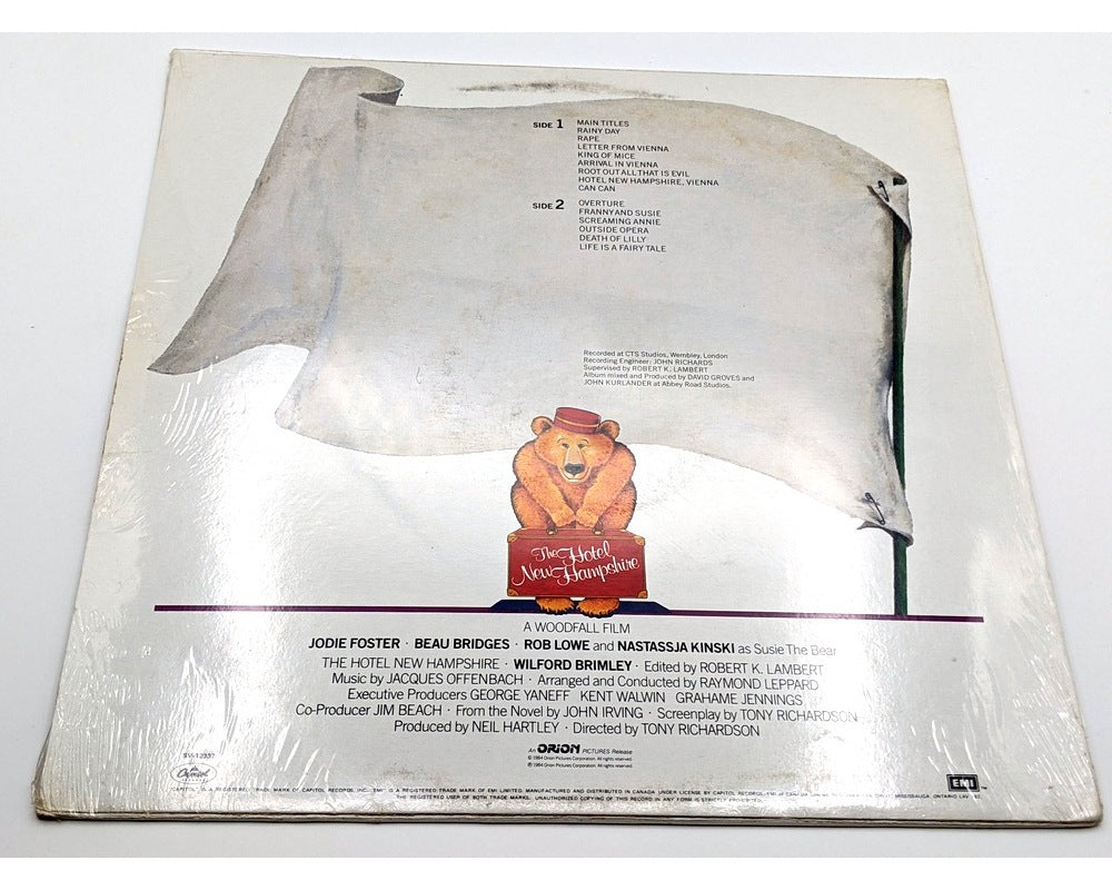 "The Hotel New Hampshire", Vinyl LP, New, Original Soundtrack From The Motion Picture