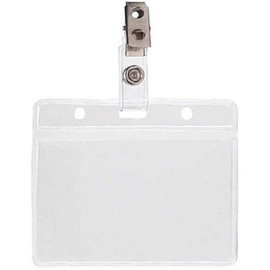 Corporate Express CEB96367 Badge Holder with Clip, Pack 50, 3.5" x 2.5"