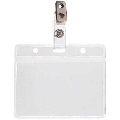 Corporate Express CEB96367 Badge Holder with Clip, Pack 50, 3.5" x 2.5"