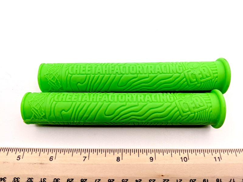 Cheetah Factory Racing CFR-CD24 Snowmobile Grips, Neon Green