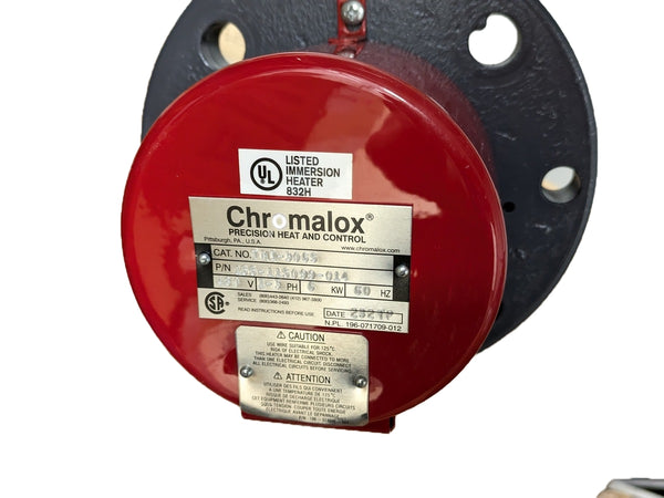 Chromalox TMI-3065 480V 1-3P 6KW 60Hz Flanged Immersion Heater