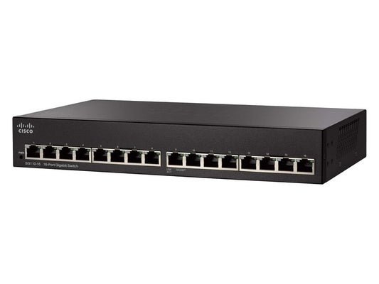 Cisco SG110-16 New Genuine Original 16-Port Gigabit Unmanaged Switch