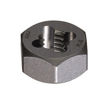 Cle-Line C77608 3/8-16 UNC High Speed Steel Hex Rethreading Die