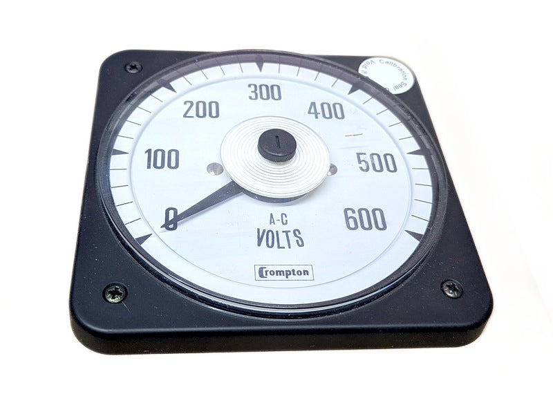 Crompton 077-05GA-SJSJ-C6 4" AC Panel Meter, 0-600VAC, 60Hz (07705GASJSJC6)
