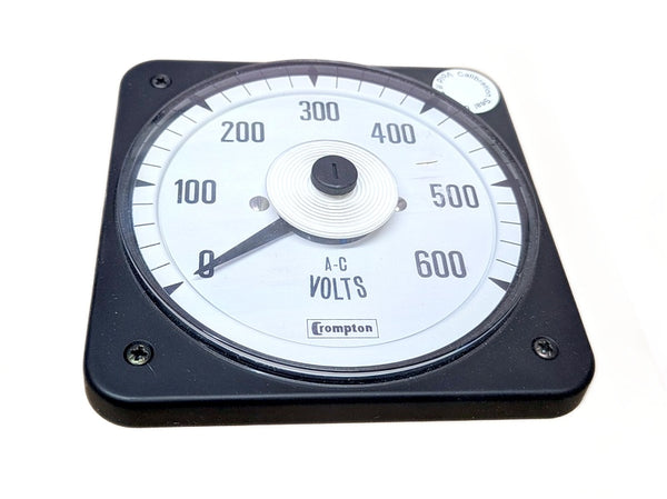 Crompton 077-05GA-SJSJ-C6 4" AC Panel Meter, 0-600VAC, 60Hz (07705GASJSJC6)