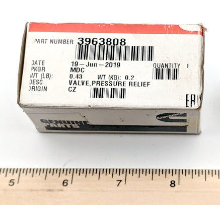 Cummins 3963808 New Genuine Original Pressure Relief Valve