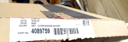 Cummins 4089759 New Genuine Original Lower Engine Gasket Kit