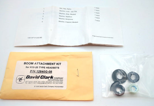 David Clark Company 12840G-08 New Genuine Original Boom Attachment Kit for H10-20 Type Headsets