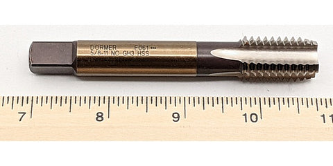Dormer E061 5/8-11 NO6 NC Tap HSS Straight Flute GH3 ANSI (0348703)