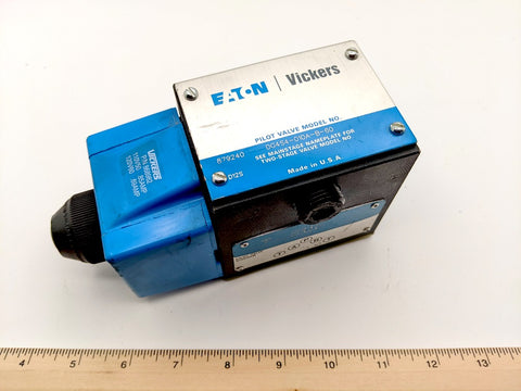 Eaton Vickers DG4S4‑010A‑B‑60 Pilot Valve, 20 GPM, 110/120 VAC, NG10/D05 Mount with Vickers 868982 Solenoid Coil