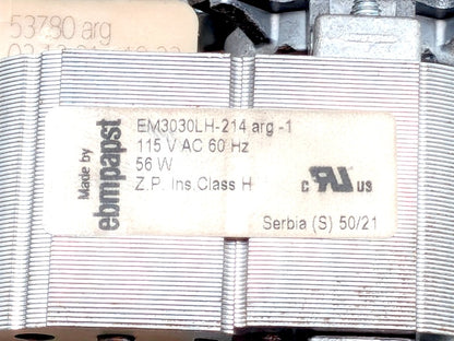 ebm-papst QLZ06/0030A109-3030LH-214 Used Tangential Blower 115V 56W