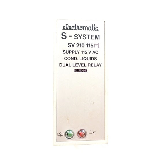 Electromatic SV 210 115 Genuine Original Liquid Level Control Dual Level 11-Pin Relay, Used