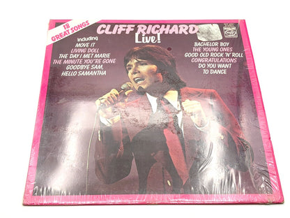 Vinyl LP, Cliff Richard Live! 18 Great Songs, EMI MFP 50307