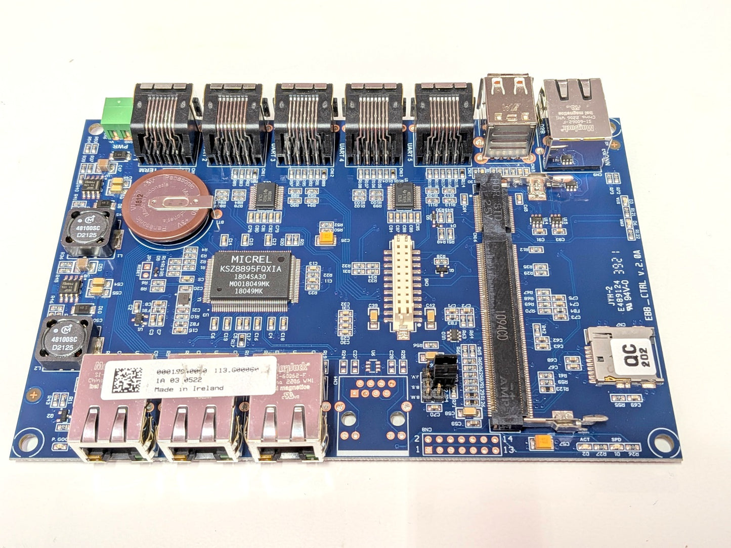 FAAC 113.G000060 New Genuine Original EBB Control Board With KSZ8895FQXI Ethernet Switch