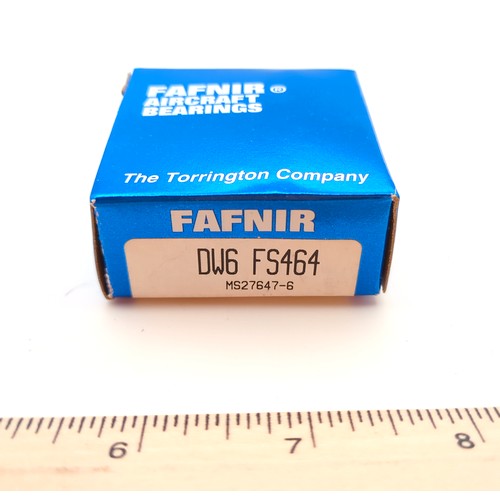 Fafnir DW6 Genuine Original Airframe Control Ball Bearing FS464 MS27647-6