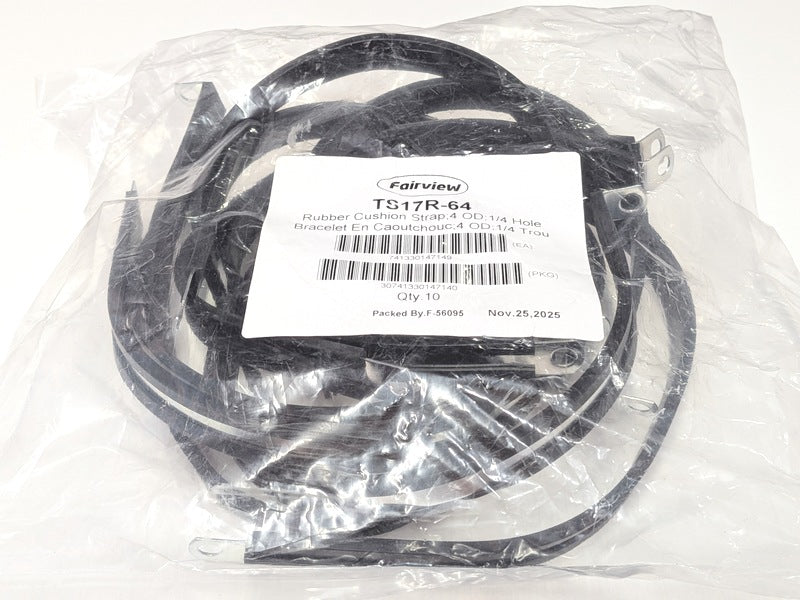 Fairview TS17R-64 10-Pack New 4" Rubber Cushion Straps
