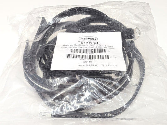 Fairview TS17R-64 10-Pack New 4" Rubber Cushion Straps