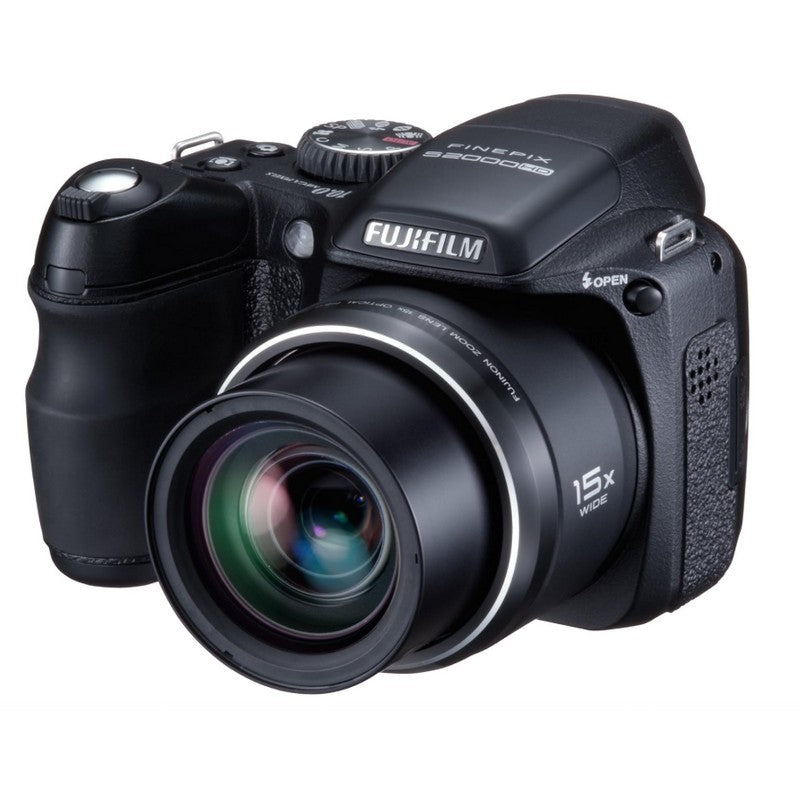 Fujifilm FinePix S2000HD 10 MP 15x Zoom Wide Angle Digital Camera, Black
