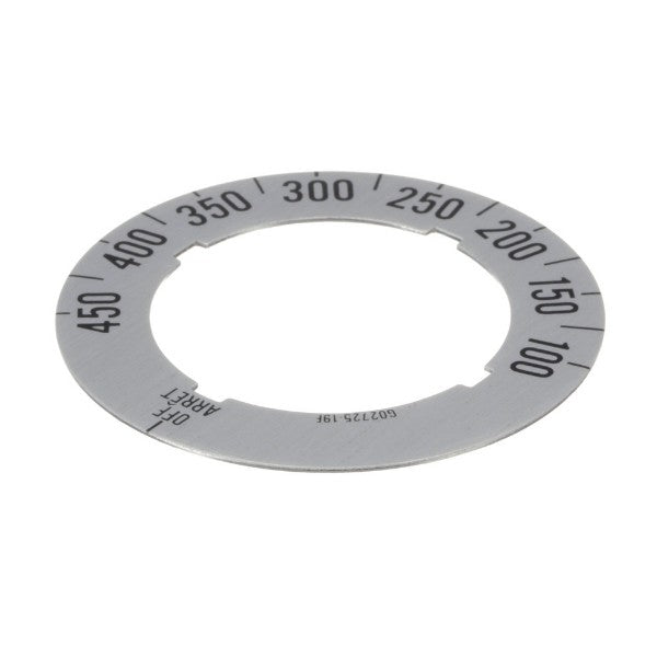Garland G02725-19F Genuine Original OEM Stove Dial Temperature Insert, Off/100F-450F, New (GO272519F, 272519F)
