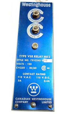 Westinghouse VSR Relay MK2 751C243 G02