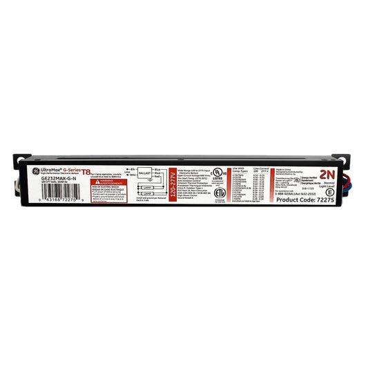 GE 72275 GE232MAX-G-N UltraMax G Series High Performance Electronic Ballast 120-277VAC T8 2N (GE232MAXGN)