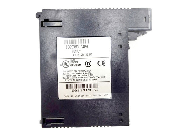GE Fanuc IC693MDL940H, New Genuine Original OEM, Relay Output Module 16-Port 24VDC